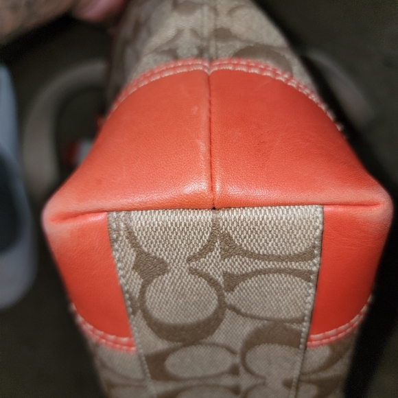 Coach Drawstring Signature Drawstring Carryall Shoulder Bag - Brown - Picture 9 of 11